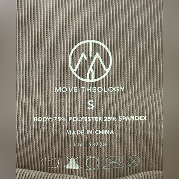 Move Theology | Ribbed Leggings, Mocha - Picture 3 of 7